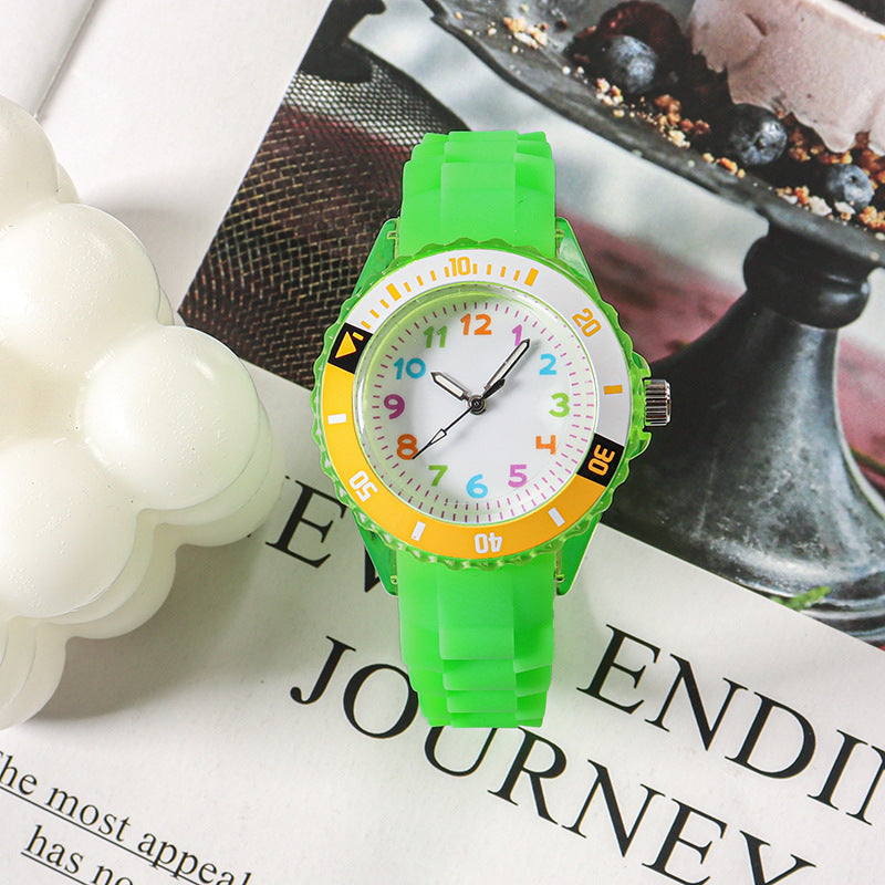 Quartz Wristwatches Kids Clock Analog Watch Waterproof