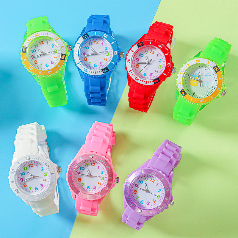Quartz Wristwatches Kids Clock Analog Watch Waterproof