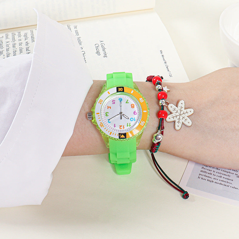 Quartz Wristwatches Kids Clock Analog Watch Waterproof