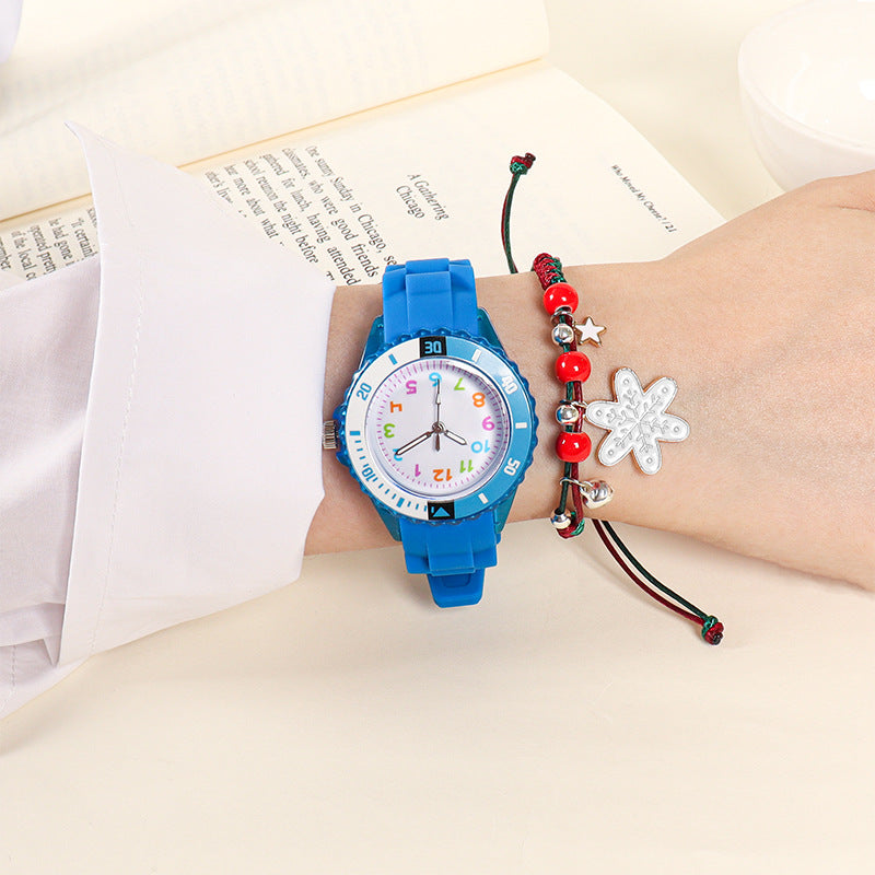 Quartz Wristwatches Kids Clock Analog Watch Waterproof