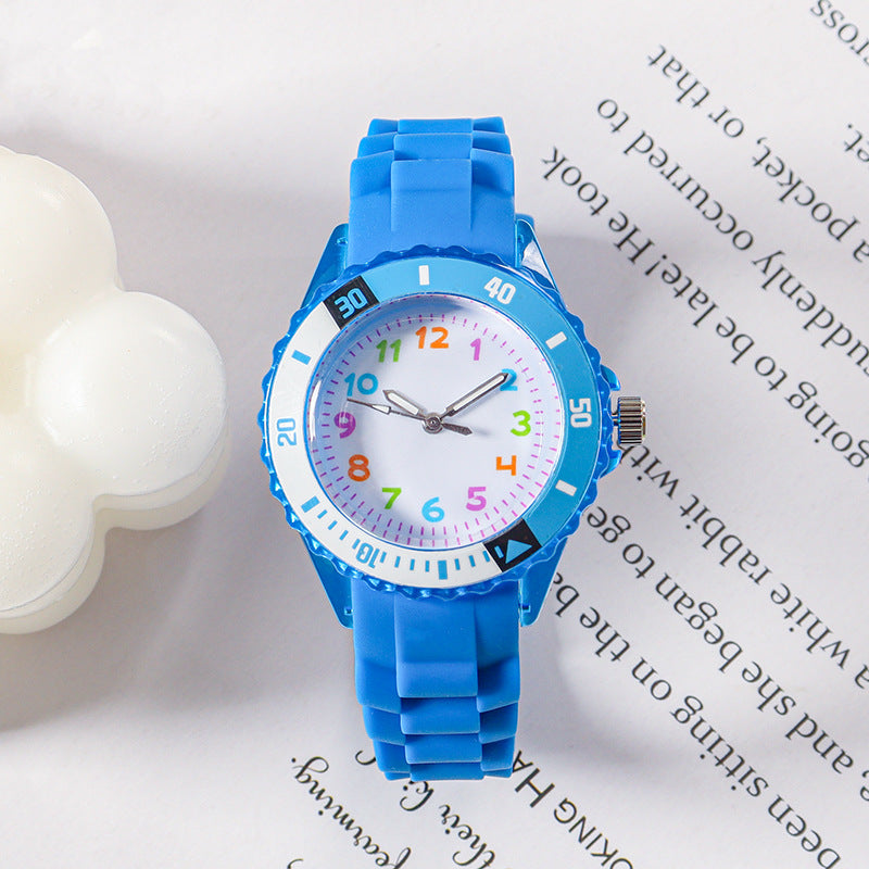 Quartz Wristwatches Kids Clock Analog Watch Waterproof