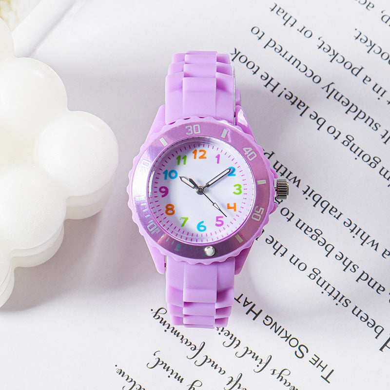 Quartz Wristwatches Kids Clock Analog Watch Waterproof