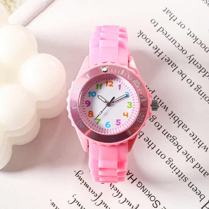 Quartz Wristwatches Kids Clock Analog Watch Waterproof