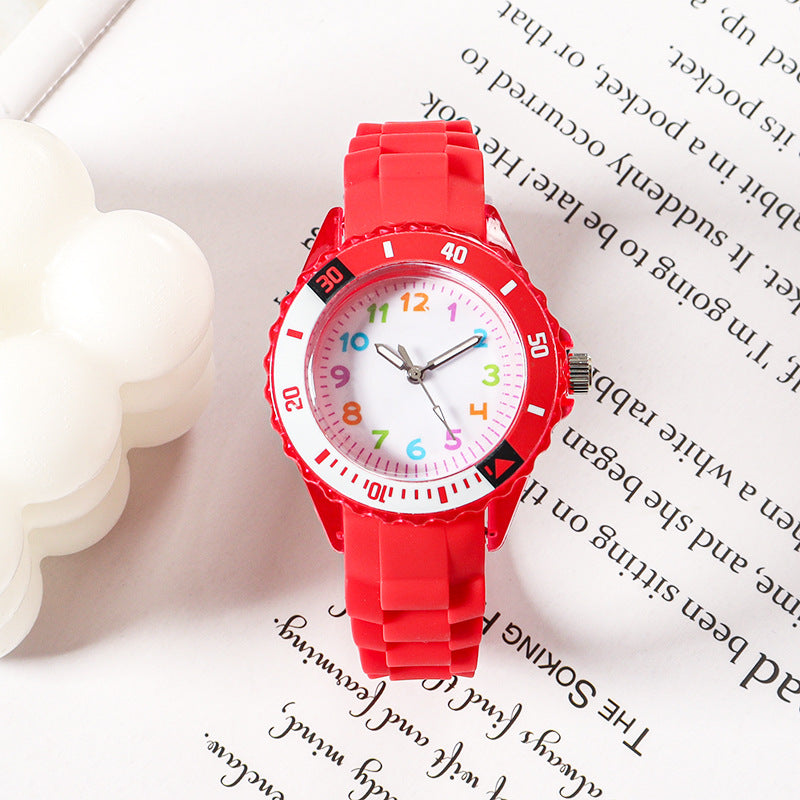Quartz Wristwatches Kids Clock Analog Watch Waterproof